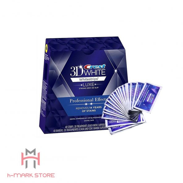 CREST 3D WHITE PROFESSIONAL LUXE Diş Bantları (1 Kutu - 40 Bant) - 6