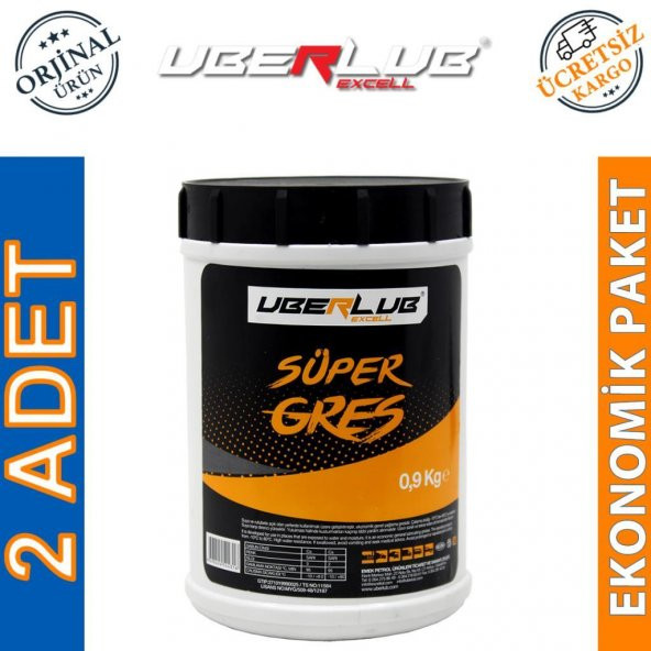 Uberlub Excell Süper Gres 0,9 Kg (2 Adet)