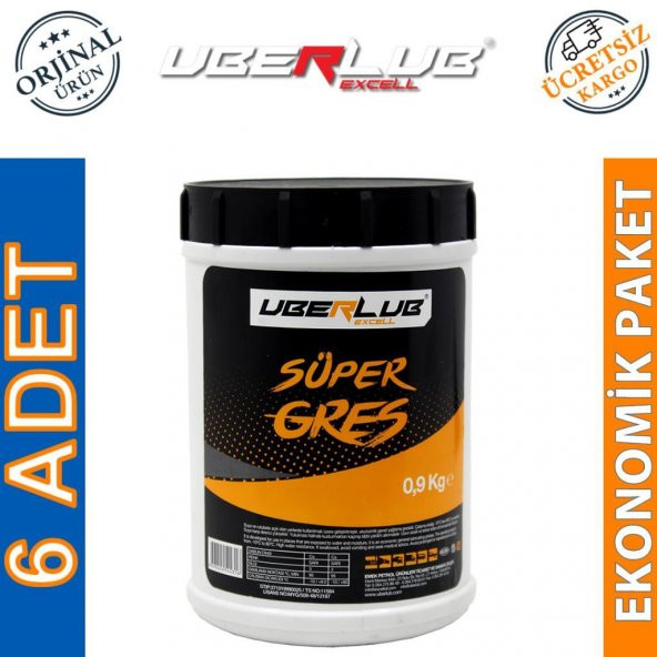 Uberlub Excell Süper Gres 0,9 Kg (6 Adet)