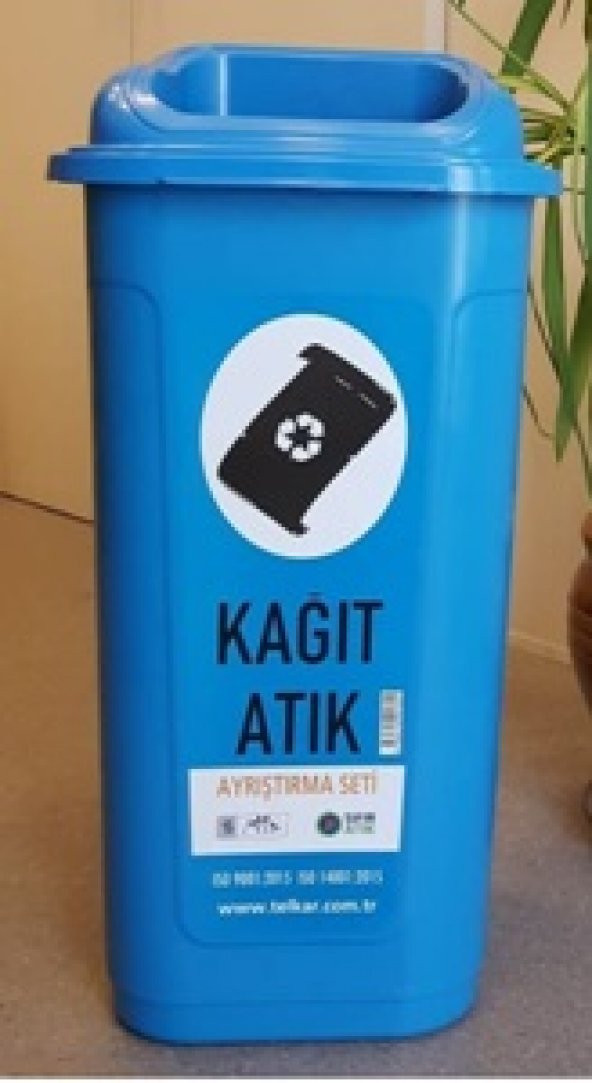 Sıfır Atık Projesi Kağıt Atık Kovası 70 lt