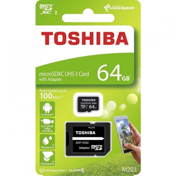 Toshiba 64Gb 100Mb/Sn Microsdxc? Uhs-1 Class10 Excerıa Thn-M203K0640Ea - 2