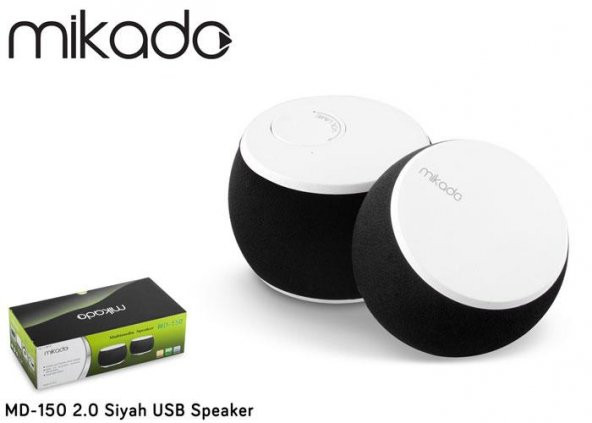 Mikado MD-150 2.0 Siyah USB Speaker
