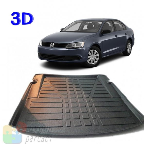 Volkswagen Jetta (2011 ve Sonrası) 3D Bagaj Havuzu - A Kalite