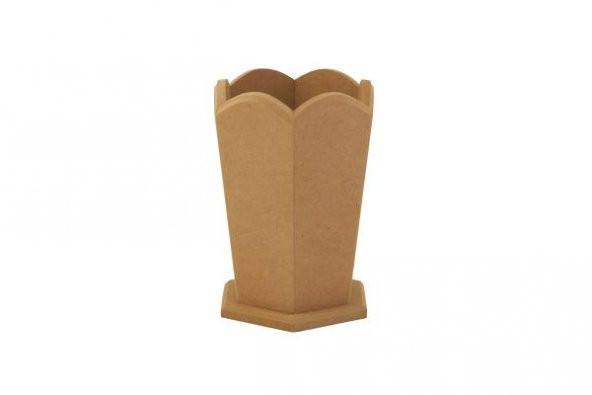 Avz04 Artebella Ahşap Mdf Vazo 10x12x15cm - 2