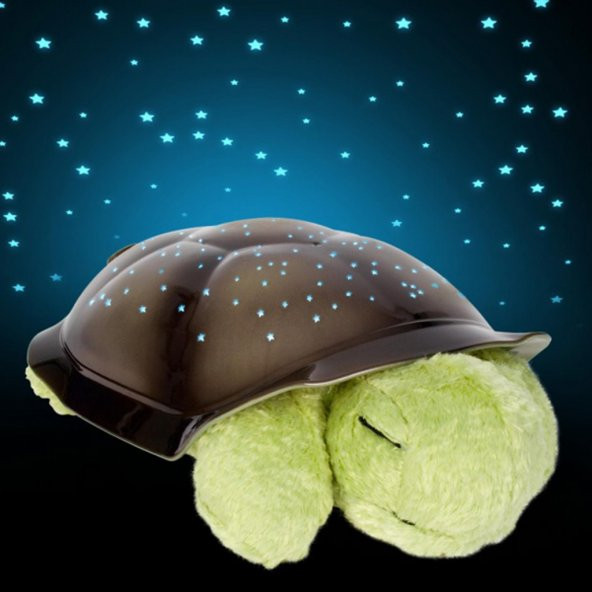 Tavana ışık Yansıtan ışıklı Kaplumbağa Müzikli Gece Lambası Peluş