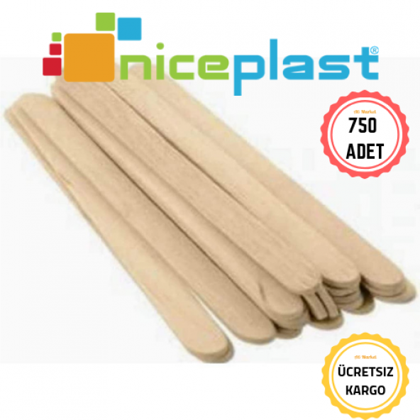 Niceplast Ahşap (Bambu) Çay Kahve Karıştırıcı 750 Adet 1 Kutu