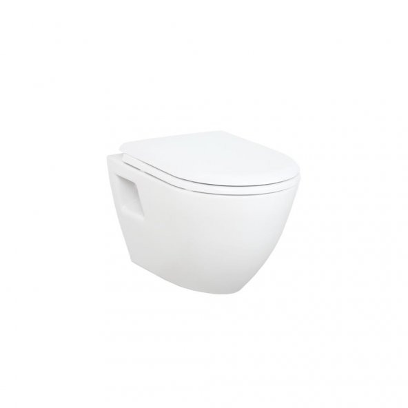 CREAVİT TP325 TERRA ASMA KLOZET+YAVAŞ KAPANIR K.KAPAĞI (KC5000) - 2