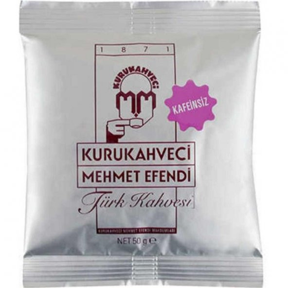 Kurukahveci Mehmet Efendi Kafeinsiz Türk Kahvesi 50 G