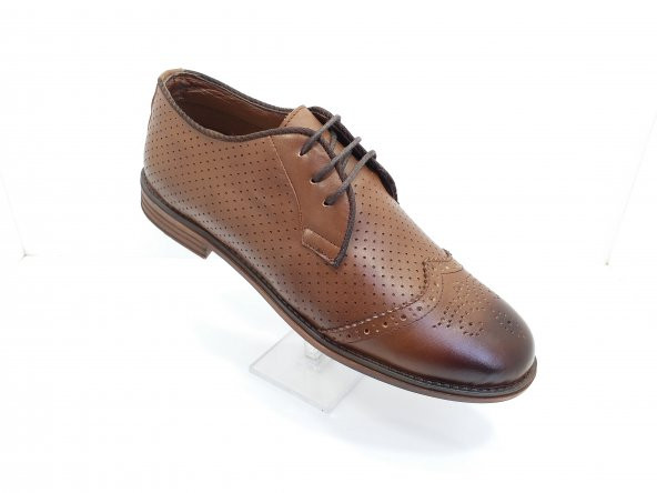 New Prato Erkek Ayakkabı 101-L Taba Antik Deri