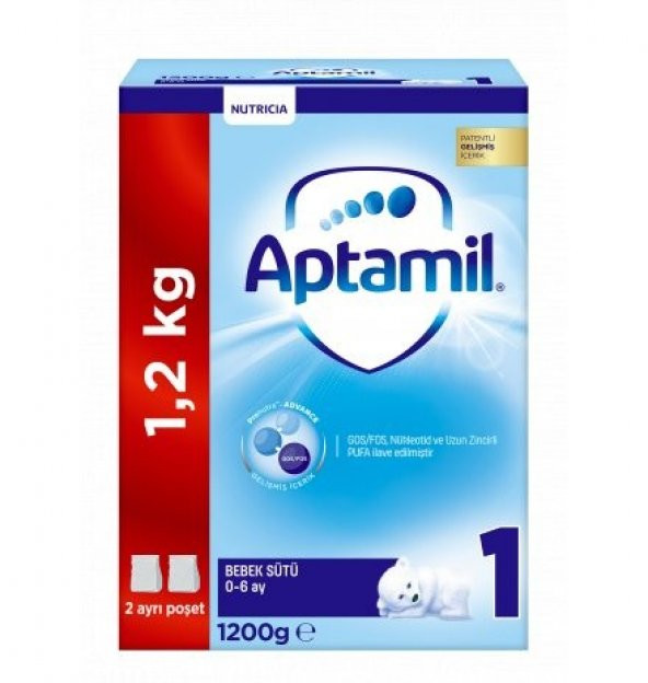 Aptamil 1 Numara Bebek Sütü 1200 gr Akıllı Kutu skt:03/2021