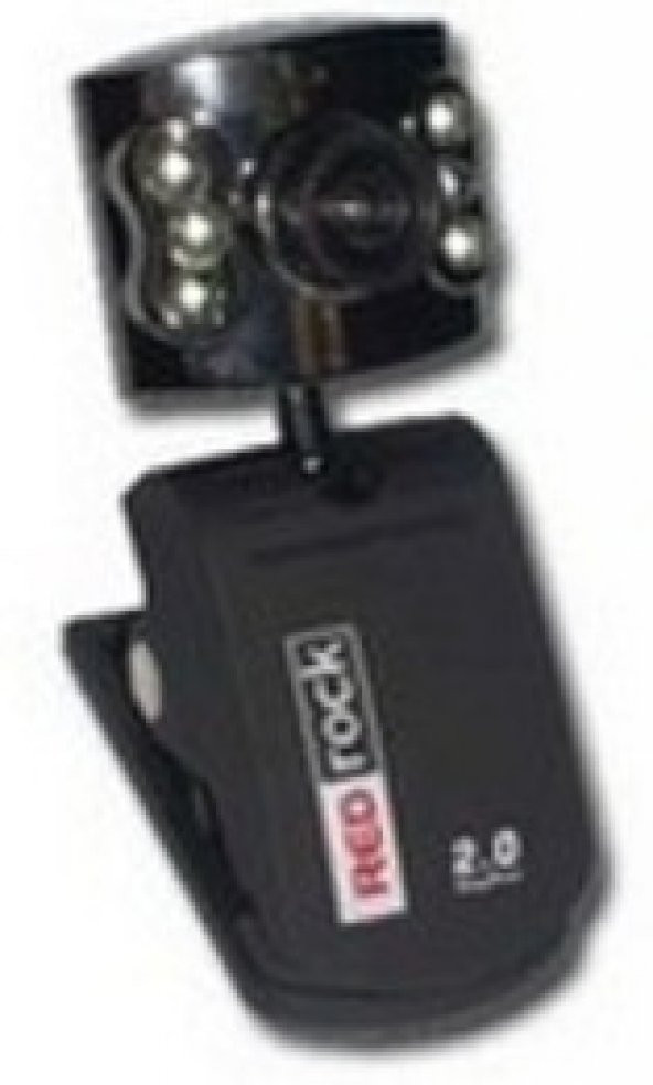 Webcam Redrock 6 Led Işıklı + Mikrofonlu
