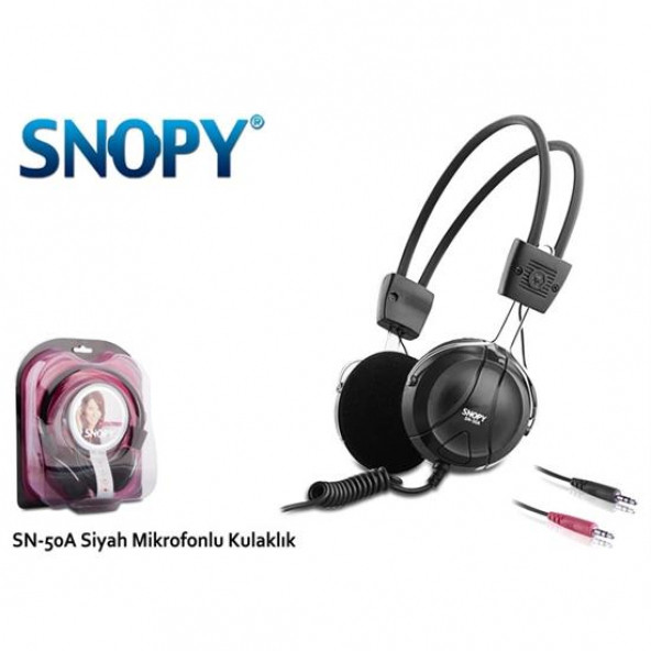 Snopy Kulaklık SN-50A Prof. İpli, Mikrofonlu