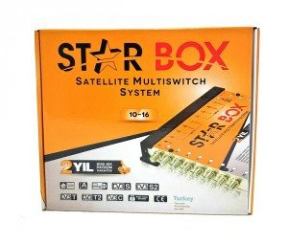 Next&Nexstar STARBOX 10/16 Sonlu Led ışıklı Multiswitch Santral Merkezi Uydu