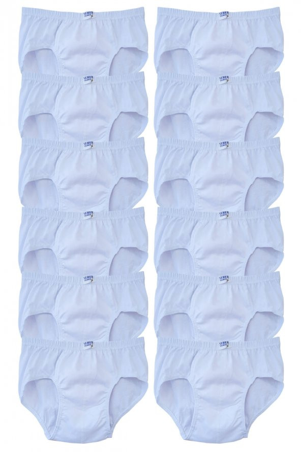 Seher Yıldızı Erkek Çocuk Slip Külot Beyaz 12 li Paket - 2