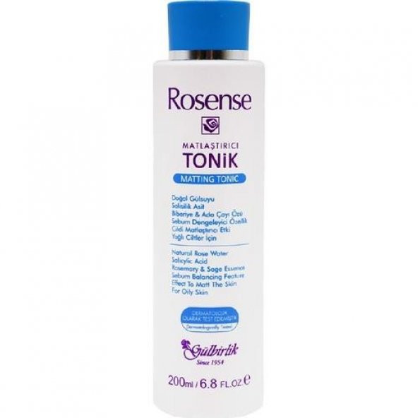 Rosense Tonik 200ml Matlaştırıcı Yağlı Ciltler İçin