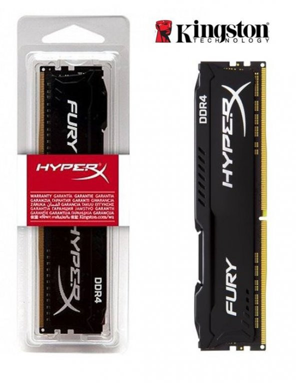 Kingston HyperX Fury Black 8GB 3200MHz DDR4 HX432C18FB2/8 Gaming Ram