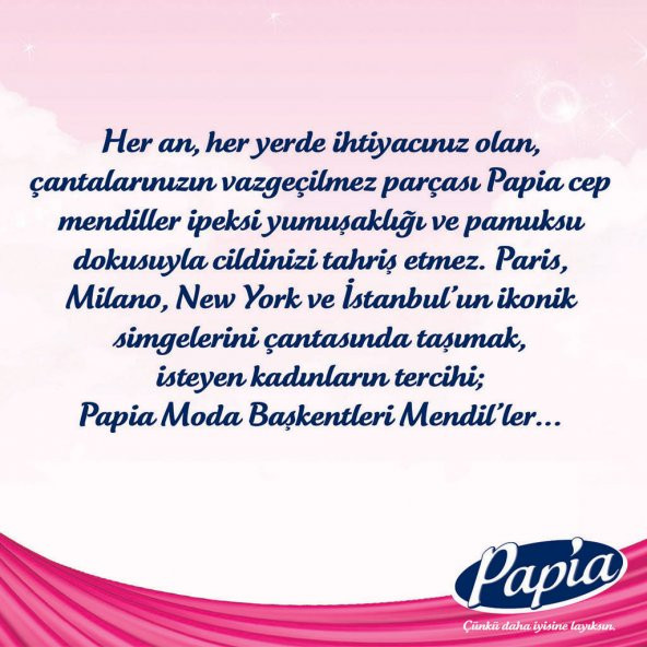 Papia Moda Başkentleri Cep Mendil 10lu - 6