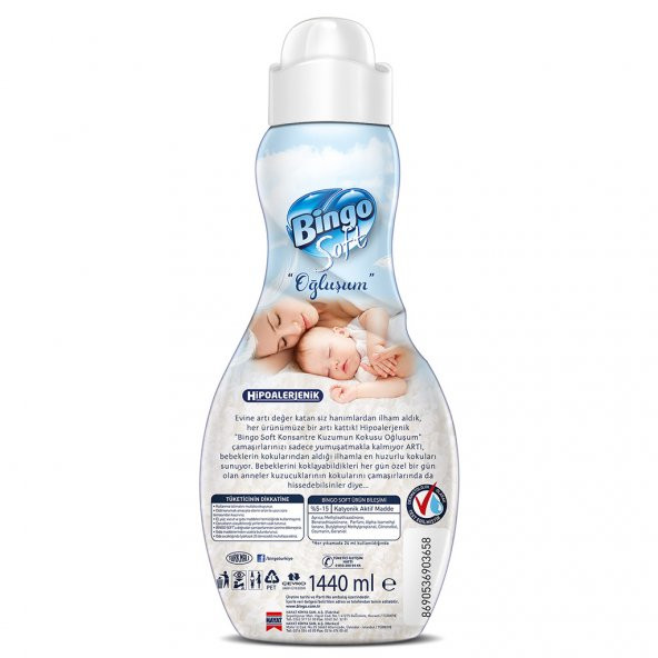 Bingo Soft Konsantre Çamaşır Yumuşatıcısı Oğluşum 1440 ml - 3