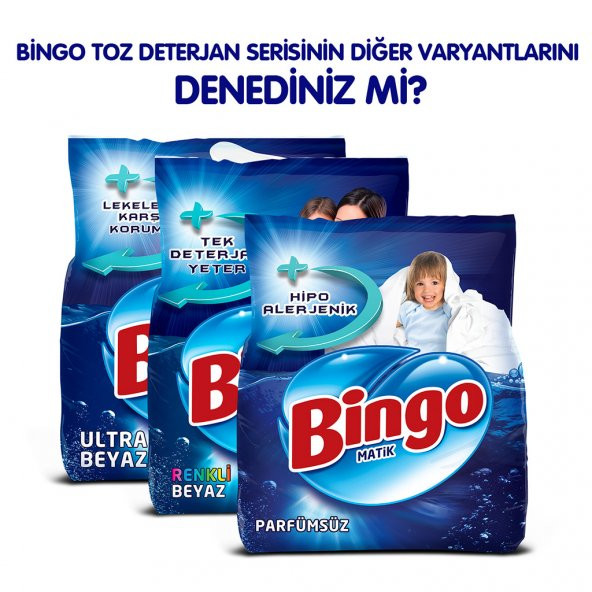 Bingo Renkli Toz Çamaşır Deterjanı 7 Kg - 8