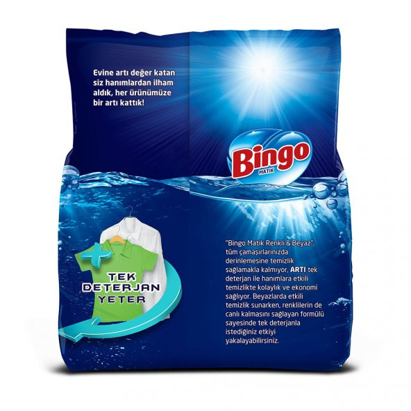 Bingo Renkli&Beyaz Toz Çamaşır Deterjanı 7 Kg - 3