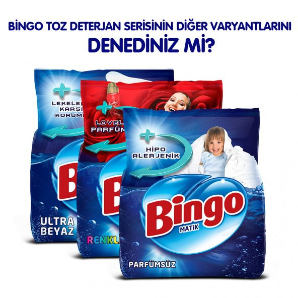 Bingo Renkli&Beyaz Toz Çamaşır Deterjanı 7 Kg - 8