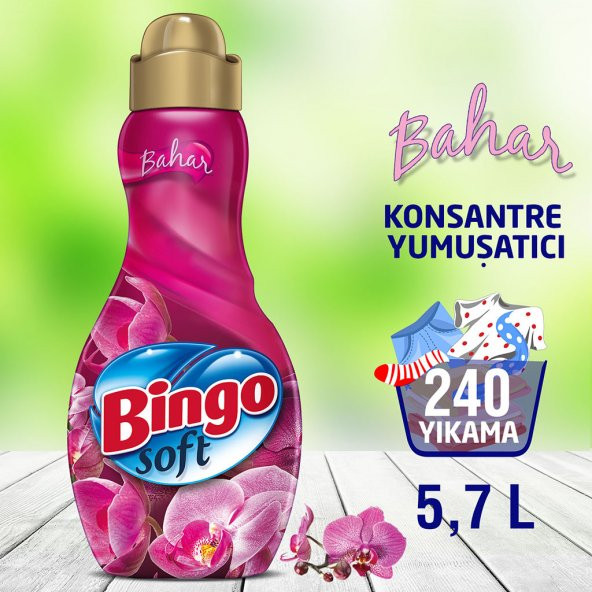 Bingo Soft Konsantre Çamaşır Yumuşatıcısı Bahar 1440 ml Ekonomi Paketi 4'lü
