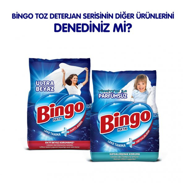 Bingo Renkli ve Renkli Beyaz Toz Çamaşır Deterjanı 7 Kg 2’li Av Pkt - 8
