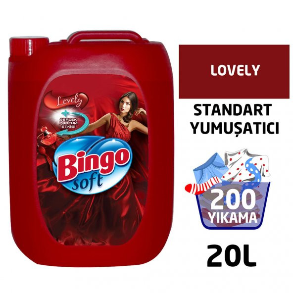 Bingo Soft Standart Çamaşır Yumuşatıcısı Lovely 5 L 4'lü