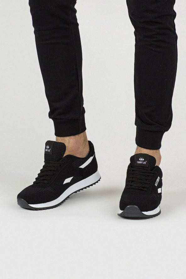 Tommy Life Siyah Erkek Spor Ayakkabı