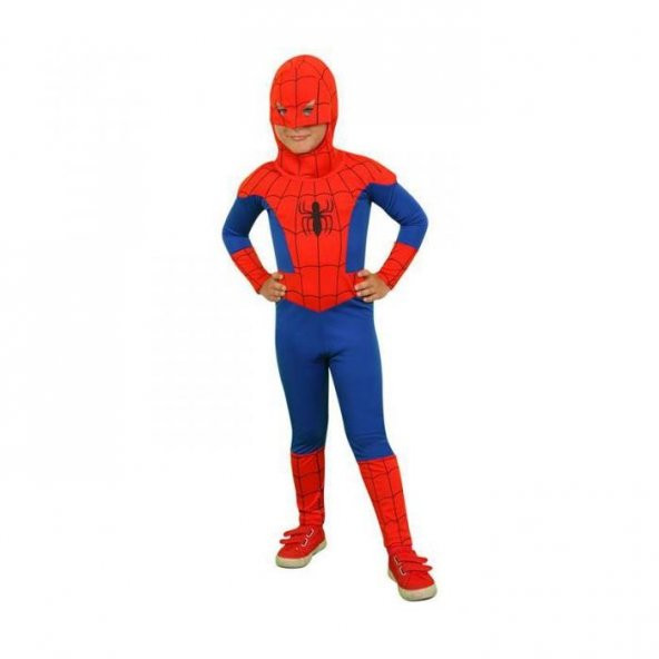 Mega 00881 Kostüm Spiderman Kaslı Kostüm 10-12 Yaş