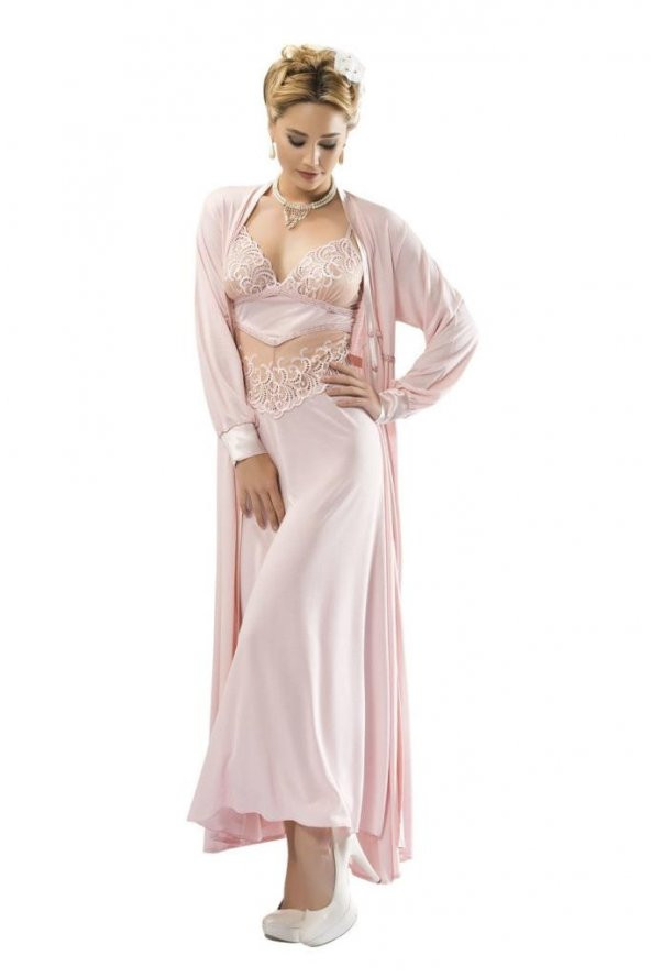 MİNENAZ GECELİK SABAHLIK 6 LI SET TAKIM 7724 - 1