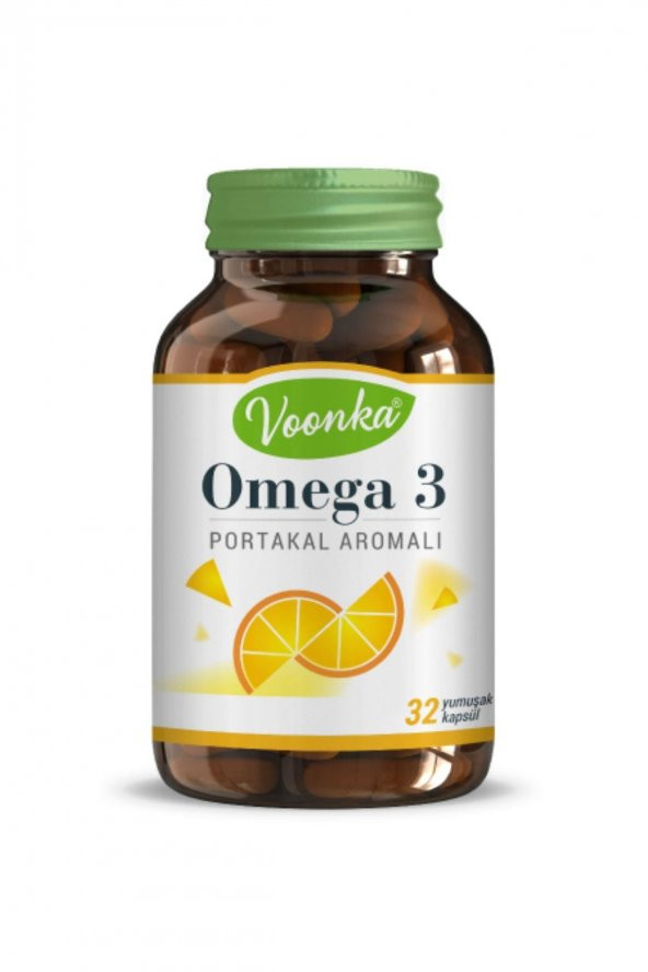 Voonka Omega 3 Portakal Aromalı 1000mg 32 Kapsül