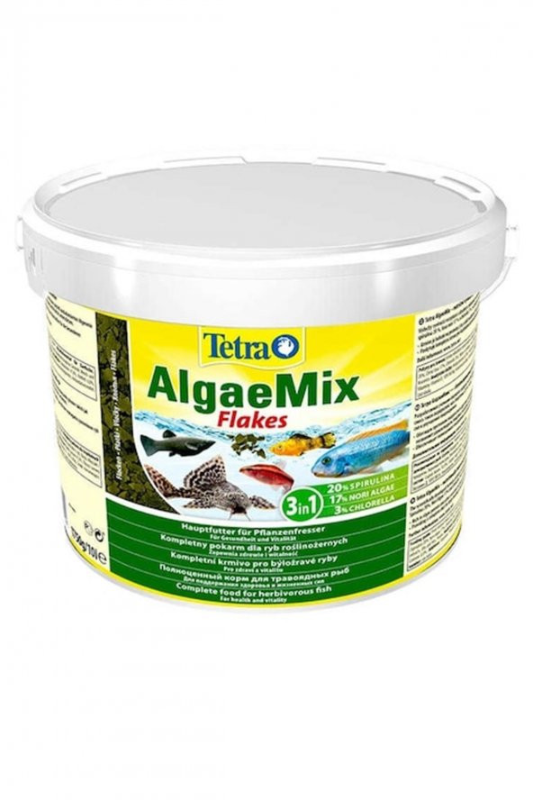 Tetra Algae Mix Balık Yemi  Kova 10 L