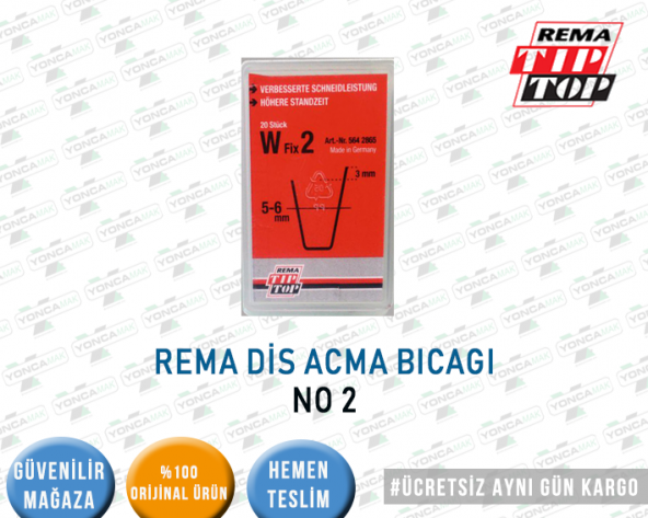 LASTİK DİŞ AÇMA BIÇAGI REMA NO : 2 - 1