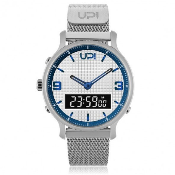 UPWATCH DOUBLE STEEL SILVER WHITE UNİSEX KOL SAATİ