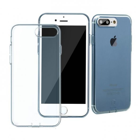 Baseus Simple Mavi iPhone 8 Plus Kılıf Arka Koruyucu Kapak - 1