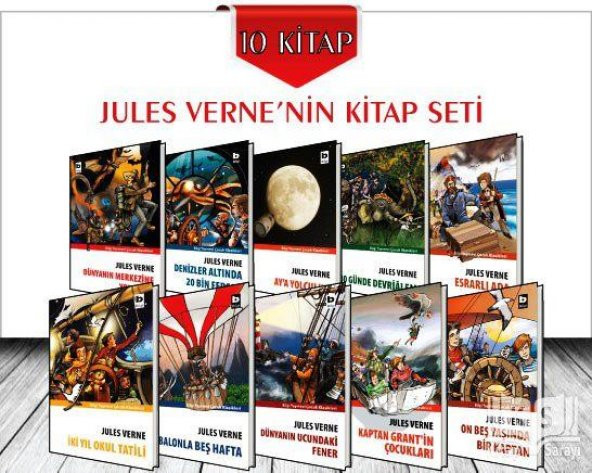 Jules Vernenin Roman Seti 10 Kitap Bilgi Yayınları