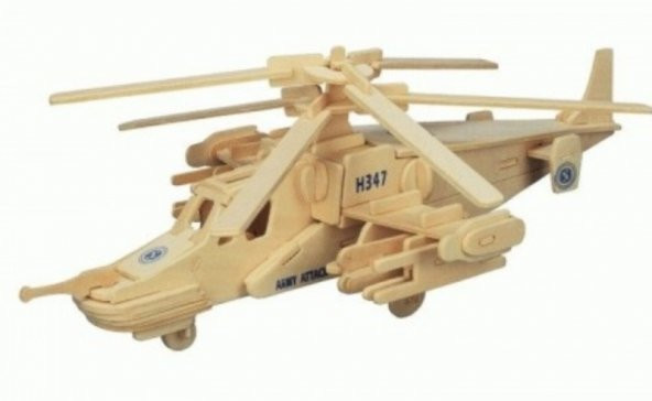 Atak Helikopter Maketi - Dev Boy 3 Boyutlu Puzzle - 2