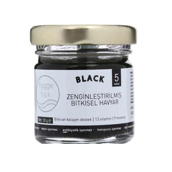 Hyggefisk Black Havyar - 13 Vitamin, 9 Mineral, Bitkisel Kolajen Destek