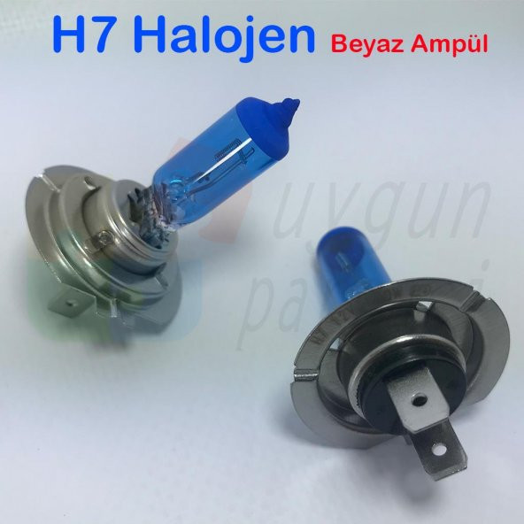 H7 Beyaz Halojen Far Ampülü A Kalite - Hediyeli !!! - Resim 2
