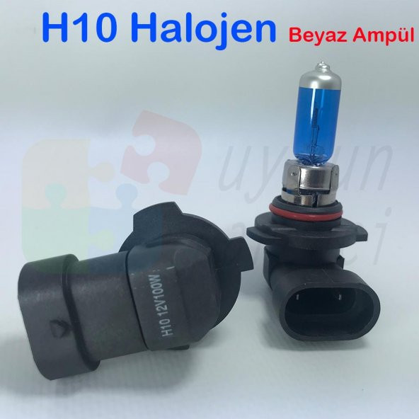 Beyaz H10 Halojen Far Ampülü A Kalite (100 Watt-12 Volt) - Hediye