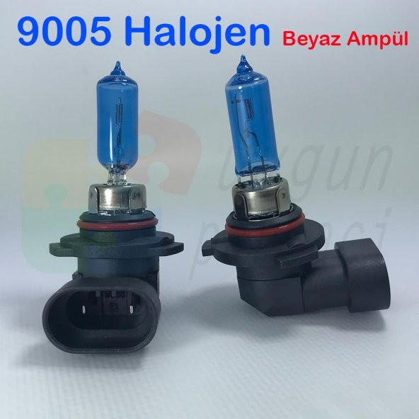 9005 Beyaz Halojen Far Ampülü A Kalite - Hediyeli !!! - 2