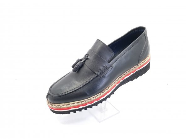 New Prato Erkek Ayakkabı 201-Siyah Antik Deri