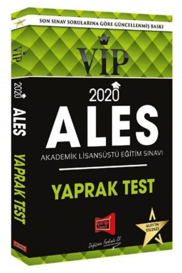 Yargı Yayınları 2020 ALES VIP Yaprak Test