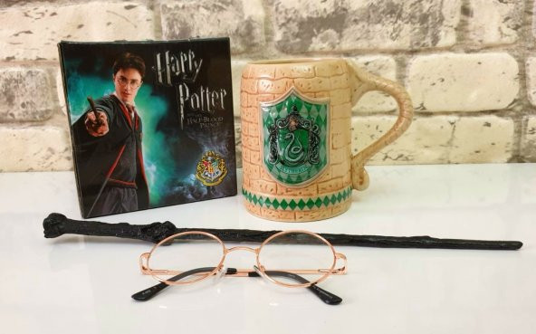 Harry Potter Bina Kupası Asa ve Gözlük Set