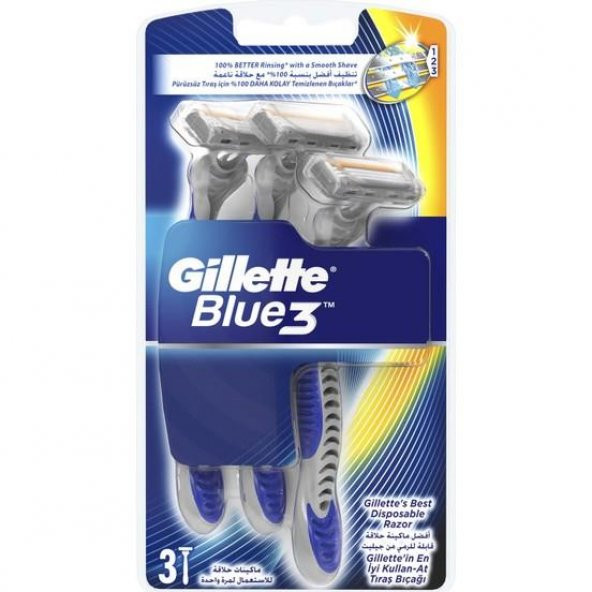 Gillette Blue 3 Kullan-At Tıraş Bıçağı 3lü