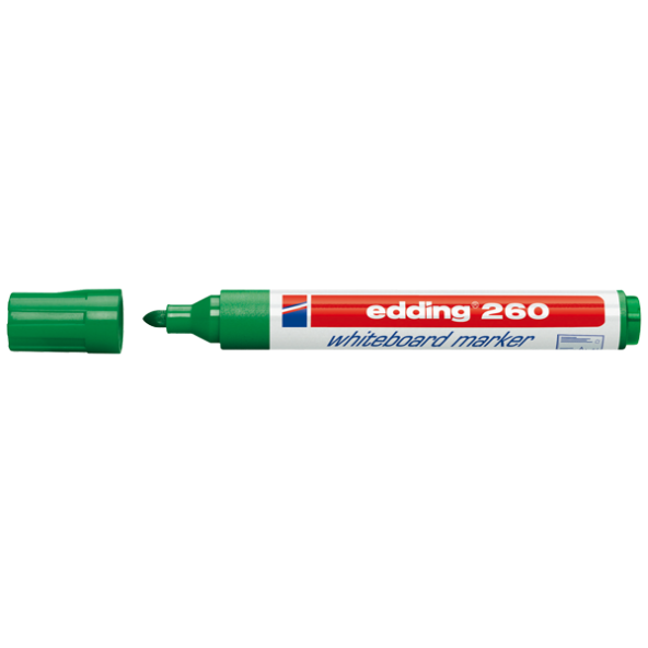 Edding E-260 Yeşil Tahta Kalemi Ed26004 10 Lu (1 Paket 10 Adet)