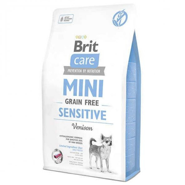 Brit Care Sensitive Tahılsız Geyik Etli Mini Irk Yetişkin Köpek Maması 2kg