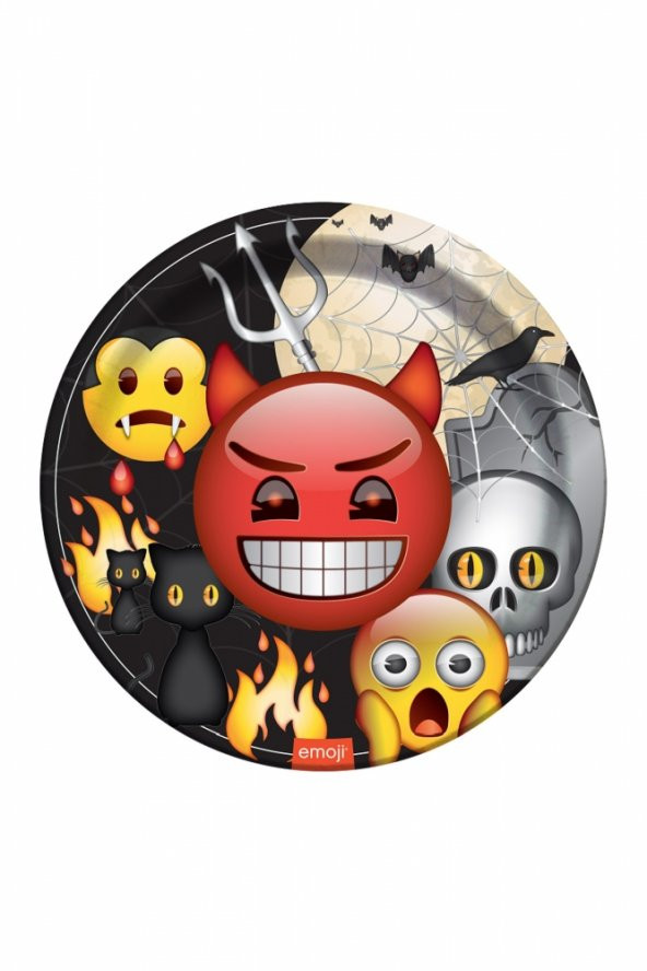 EMOJİ KORKU TABAK 8Lİ
