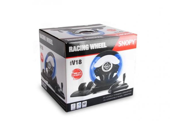 Snopy USB-V18 Oyun Direksiyon seti